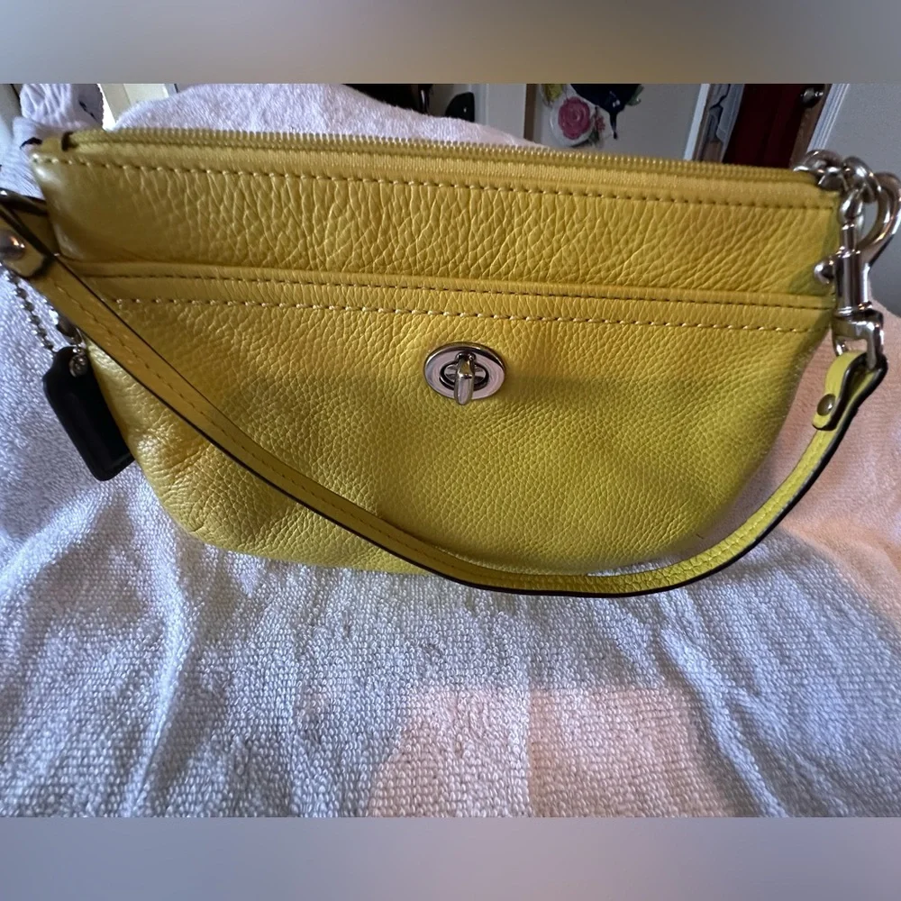 Coach Vibrant Yellow Shoulder Bag